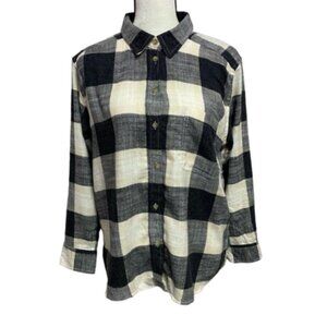 NWT American Eagle Boyfriend Fit Amazingly Soft  Flannel Shirt Size S #1358